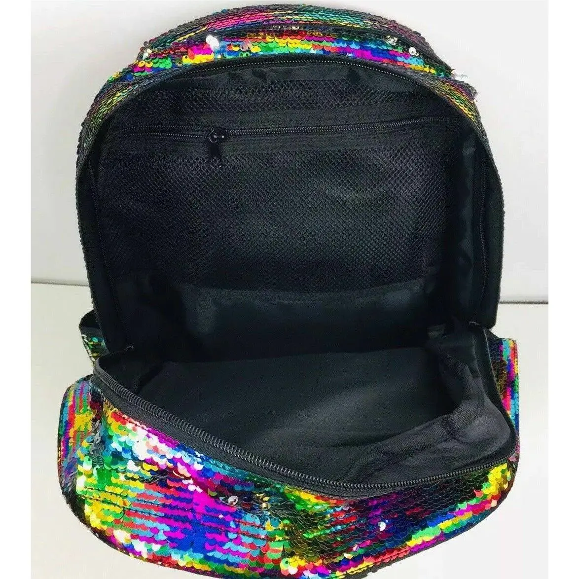 Victoria's Secret  bag  campus - Multi color logo padded laptop water bottle pocket, Exterior: Black 16