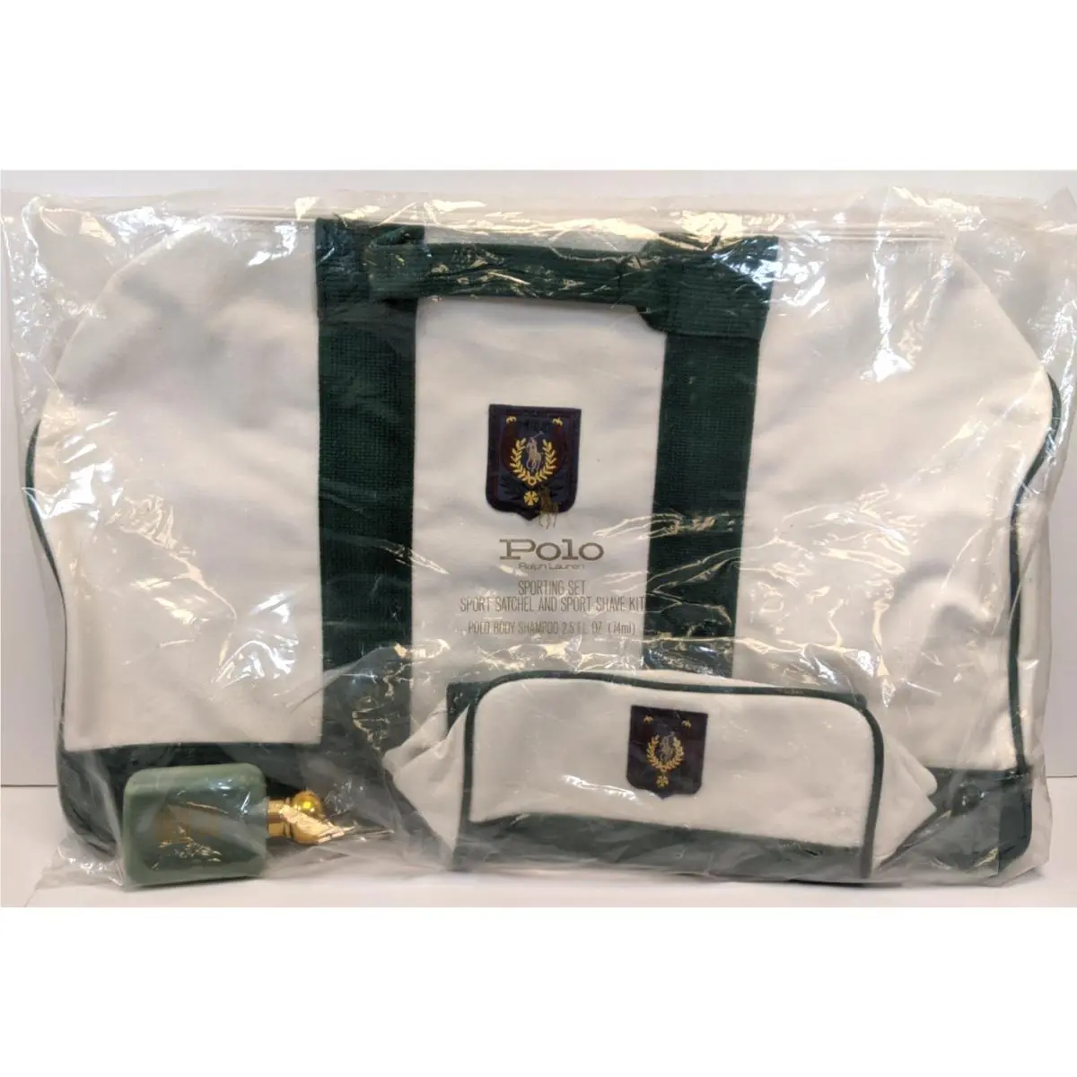 Vtg Rare 1978 Polo Ralph Lauren Sporting Set For Men Sport Satchel Shave Kit