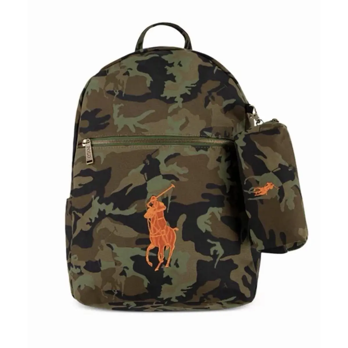 Polo  Canvas Camo Embroidered Big Pony Camouflage Backpack by Ralph Lauren
