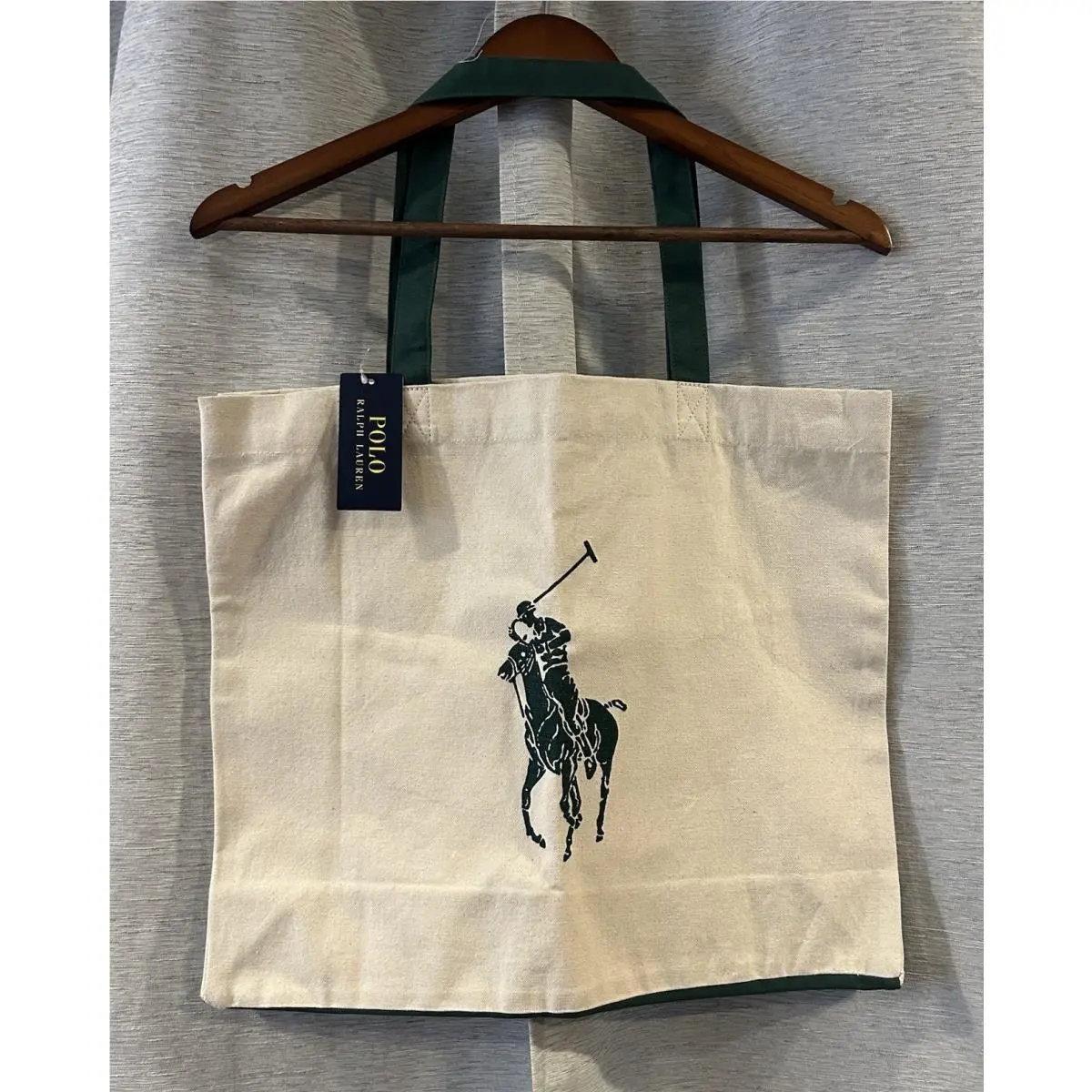Canvas Tote Bag Large Capacity Limited Edition Iconic Design by Ralph Lauren