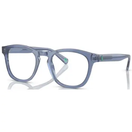 Polo Ralph Lauren PH2258 6092 Eyeglasses Men`s Transparent Blue Full Rim 51mm