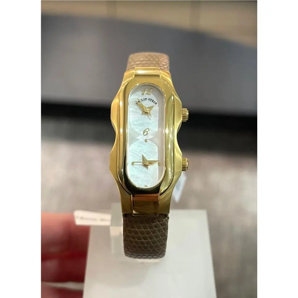 Teslar Mini Dual Time Ladies Quartz Watch 4GP-F-MOP by Philip Stein