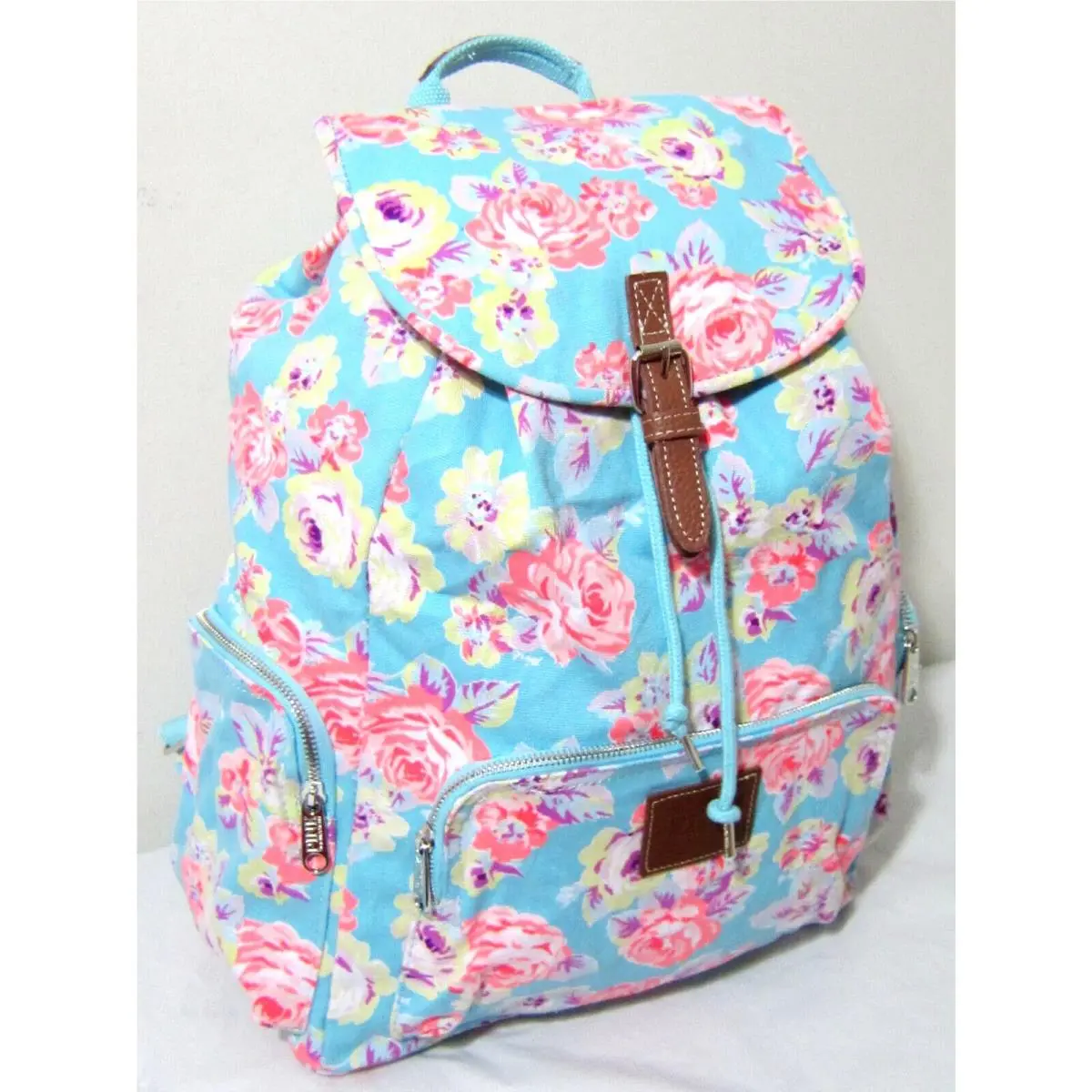 Y2K Victoria Secret Pink Floral Rose Logo Carry ON Weekender Book Bag Backpack by Victoria's Secret
