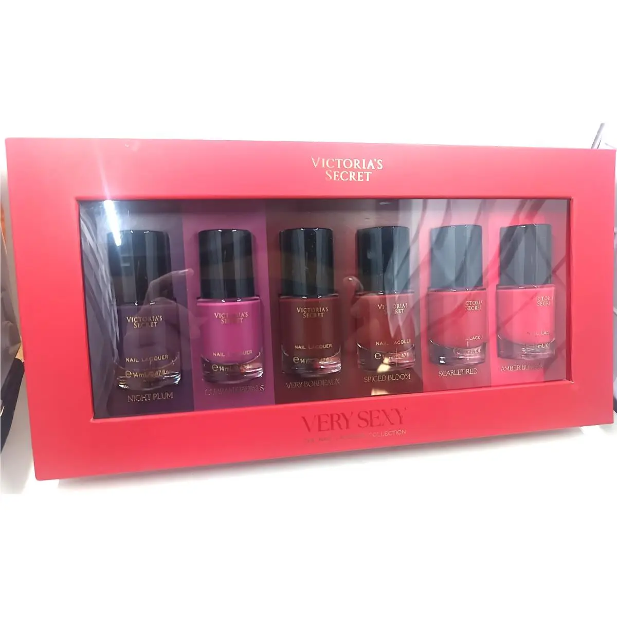 Victorias Secret Nail Polish Collection Gift Set Red Hues Assorted Colors 6pcs by Victoria's Secret