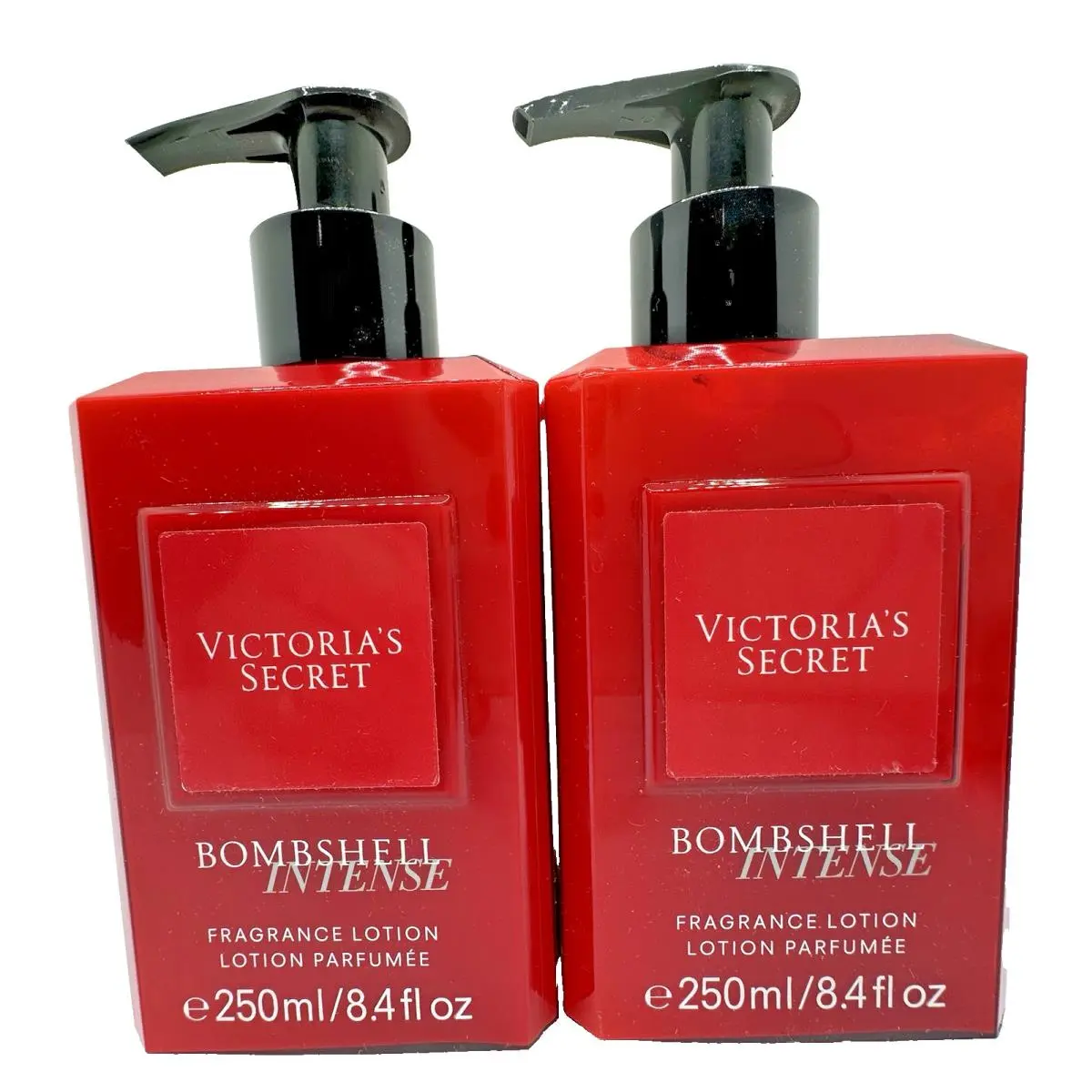 Victoria`s Secret Bombshell Intense Fragrance Lotion 8.4 Oz x2