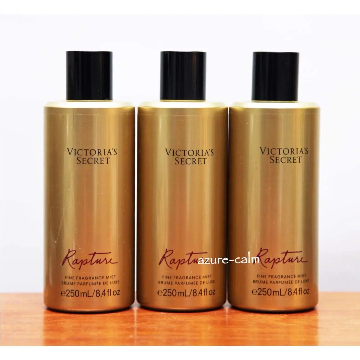 Victoria`s Secret Rapture 8.4 Ozs Fragrance Body Mist x 3
