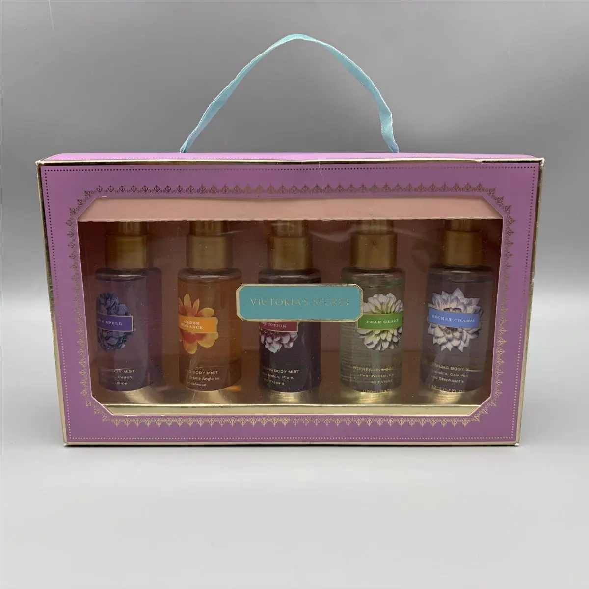 Victoria`s Secret Body Mist Gift Set 5 Pcs Fruit Floral Scents Travel