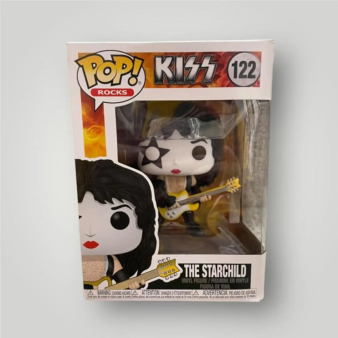 Funko Pop Rocks Kiss Paul Stanley The Starchild 122 Vinyl Figure Black White