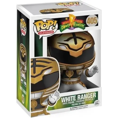 Funko Pop TV Mighty Morphin Power Rangers White Ranger Vinyl Fig 405 12274