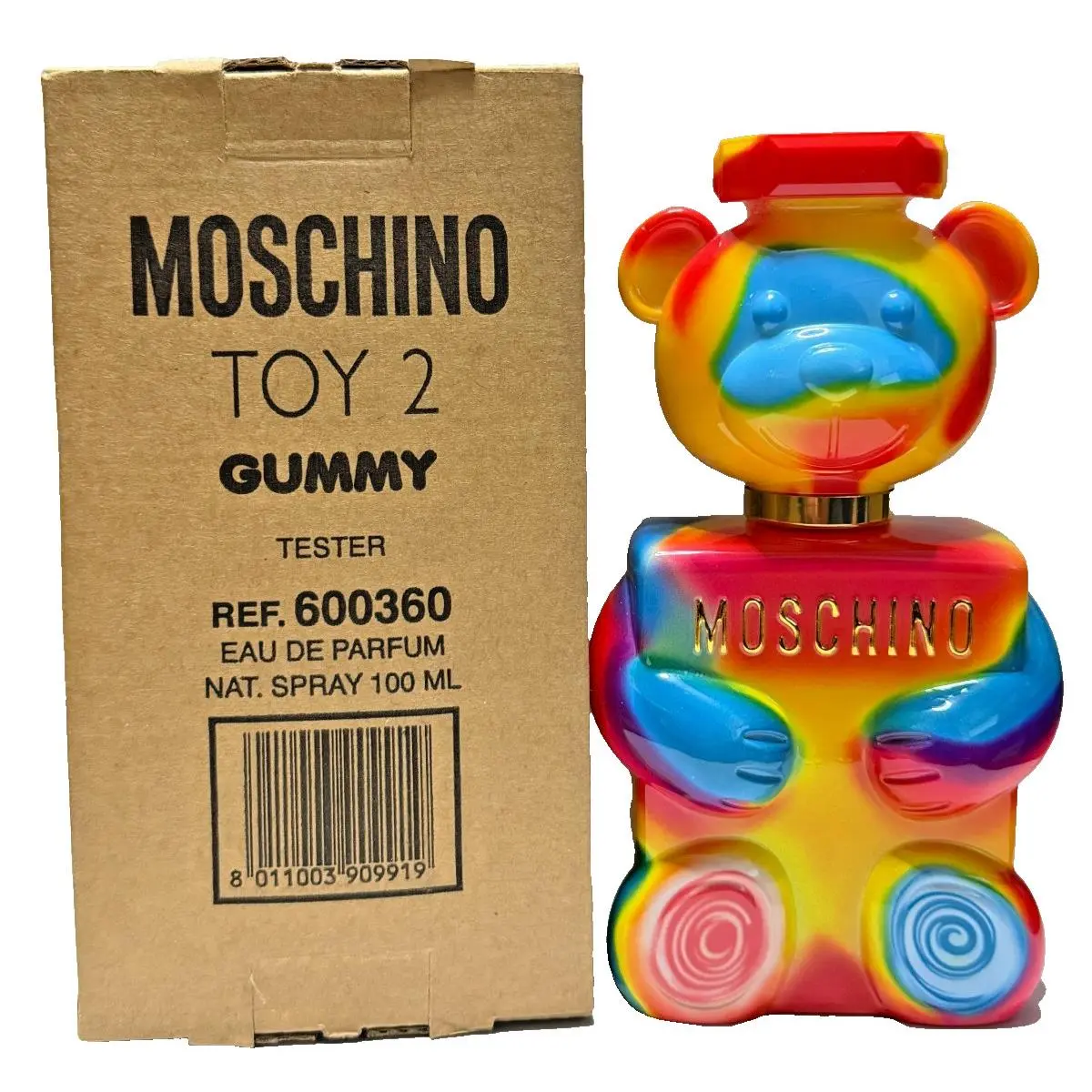 Moschino Toy 2 Gummy Eau de Parfum Spray 3.4 Oz Women Brown Box