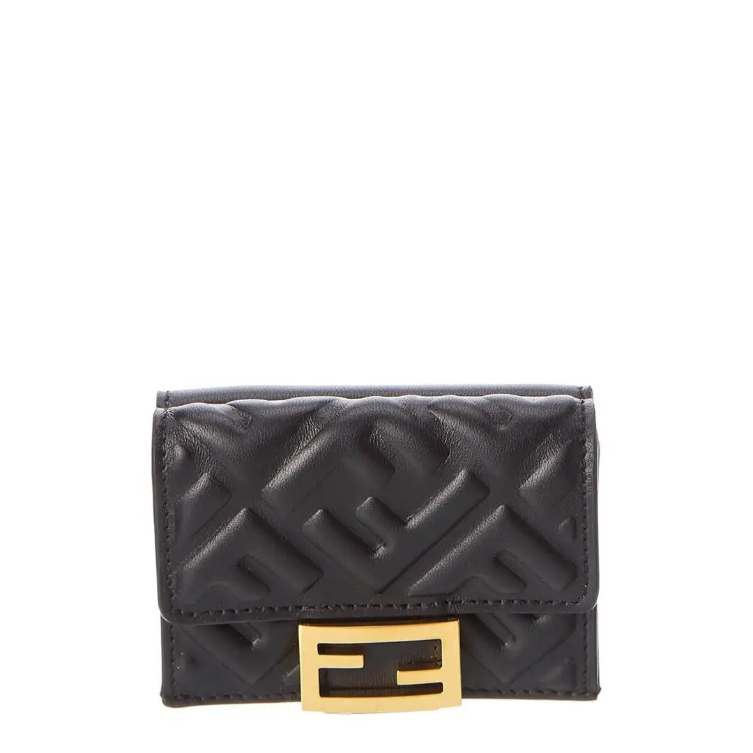 Micro Trifold Leather Wallet Women`s by Fendi