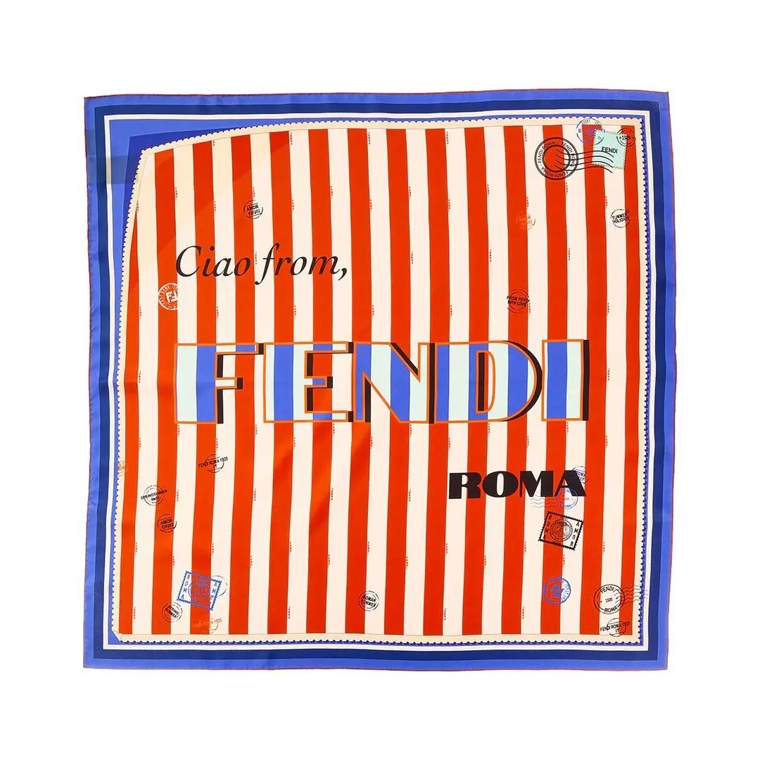 Fendi Silk Foulard Women`s Red