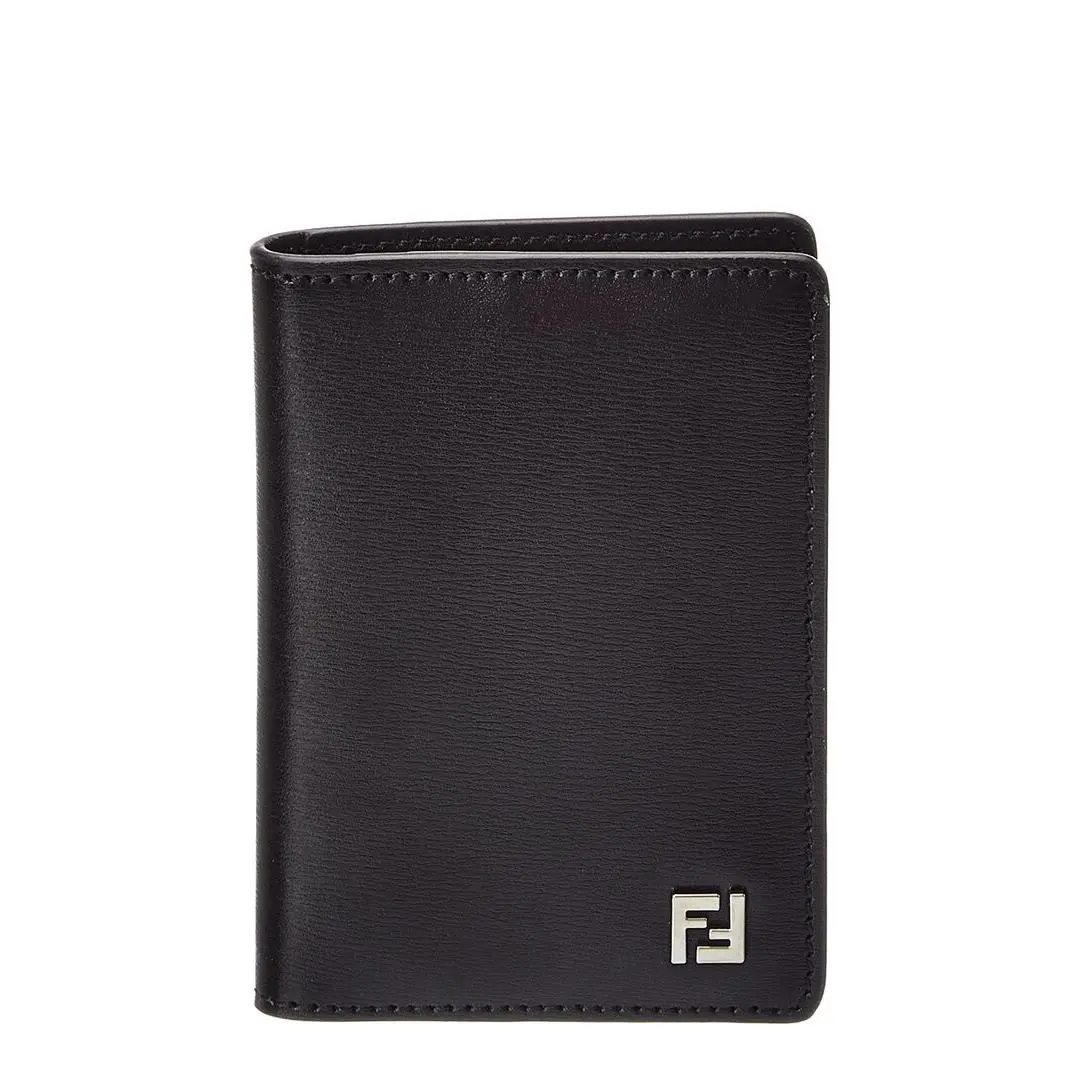 Leather Wallet Men`s Black Os by Fendi
