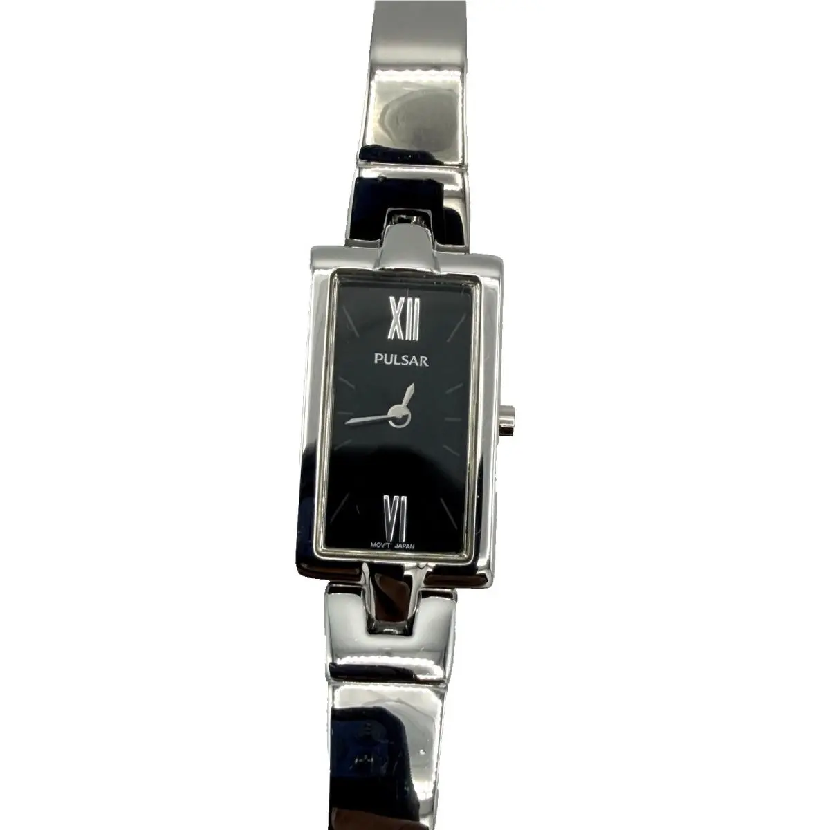 by Seiko Women`s Watch Quartz Black Dial Silver-tone Case/band PEGG11 by Pulsar