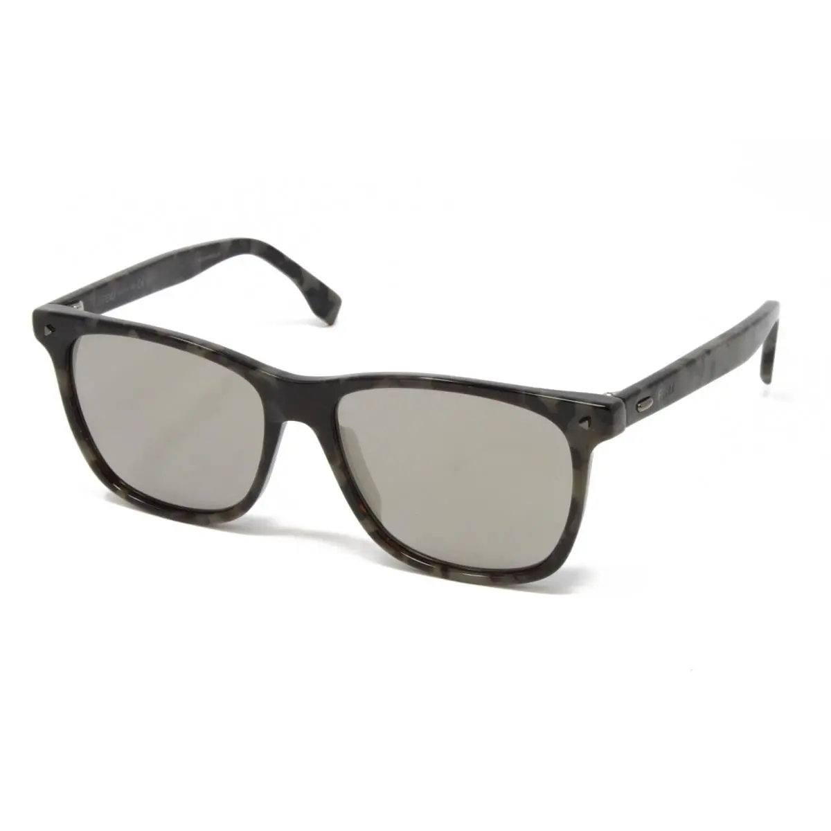 Men`s Sunglasses FFM0002S-ACI Dark Grey 55mm Square Plastic Frame by Fendi
