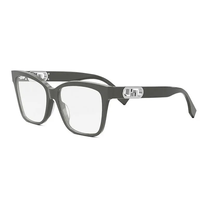 FE50025I Eyeglasses Eye Glasses 020 Shiny Grey 55mm Unisex by Fendi
