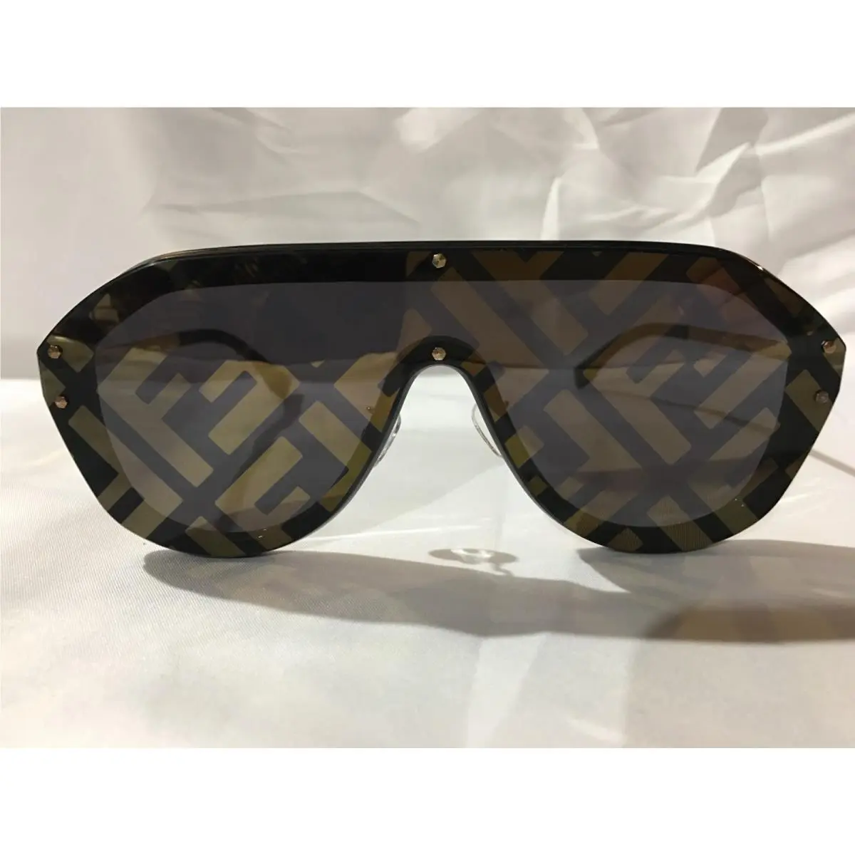 FF Logo Sunglasses Black Frame FF M0039 Oversize Women`s by Fendi