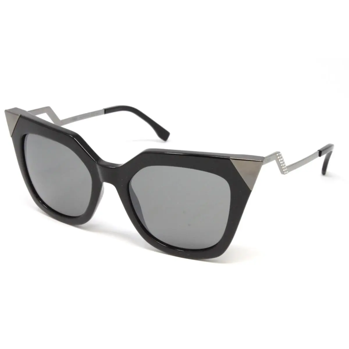 Women`s Sunglasses FF0060S-KKL Black Dark Ruthenium 52mm Cat Eye Plastic by Fendi