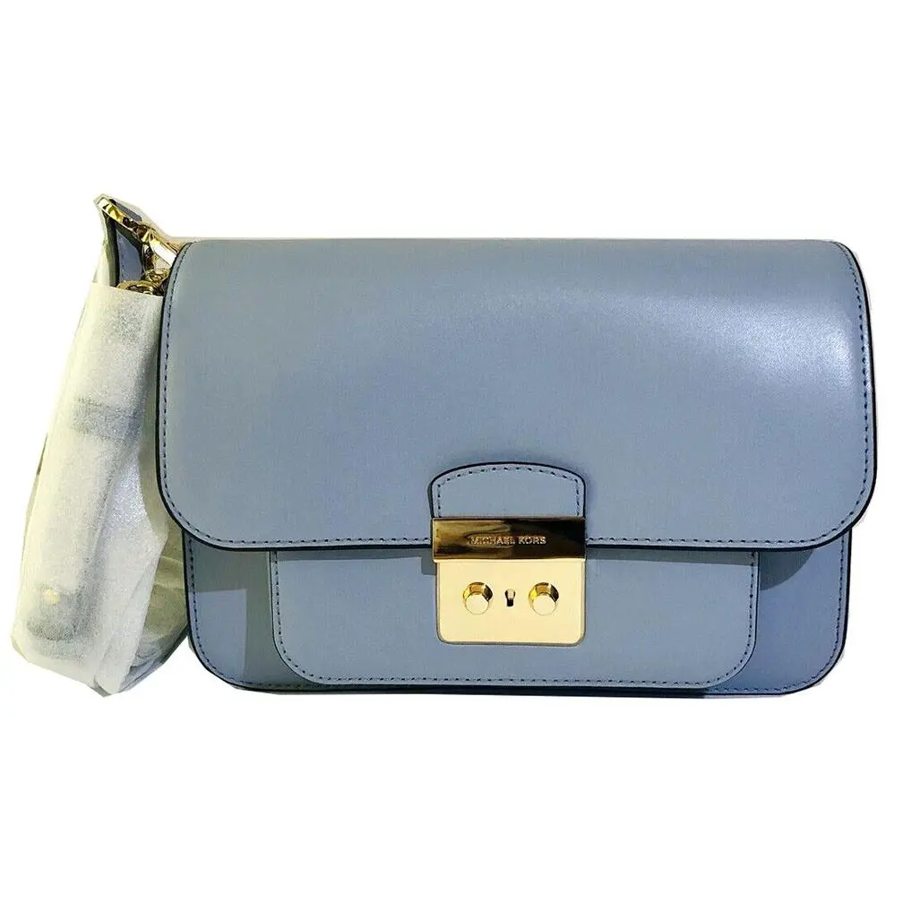 Kors Sloan Editor Large Shoulder Bag Pale Blue by Michael Kors