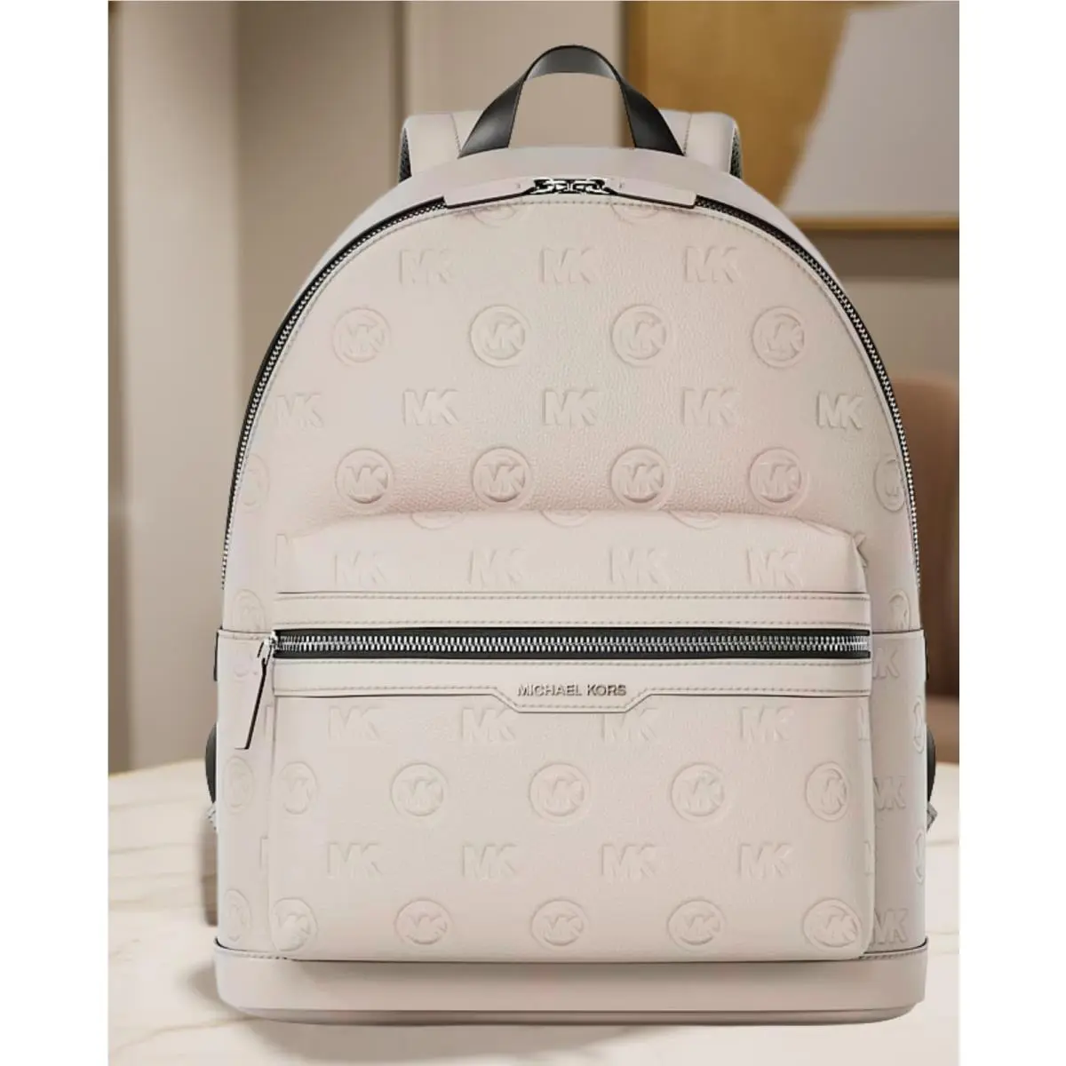 Cooper Medium PU Blend Logo Dome School Backpack Men Travel Bag MK by Michael Kors