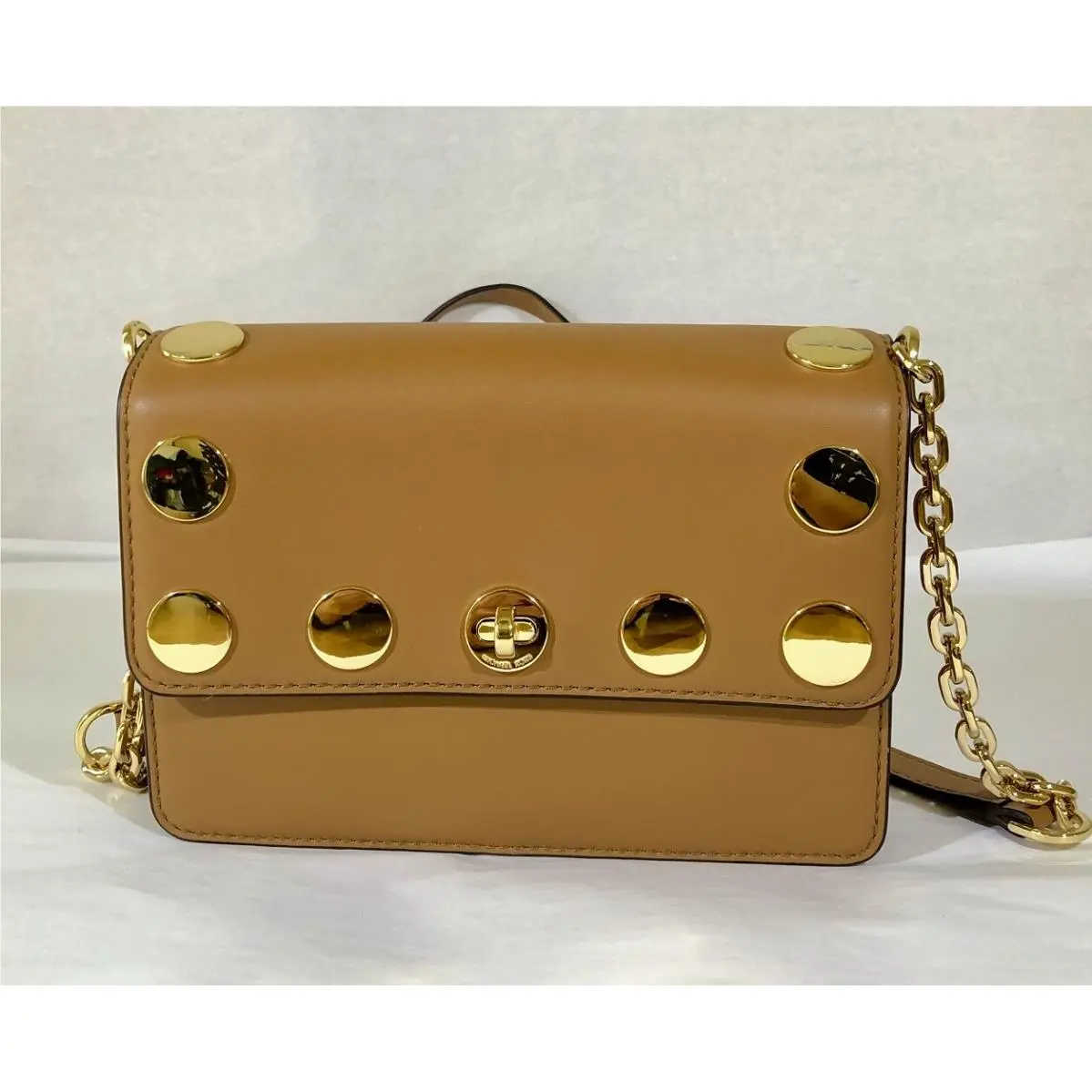 Rivington Stud Natalie Small Chain Crossbody Acorn by Michael Kors