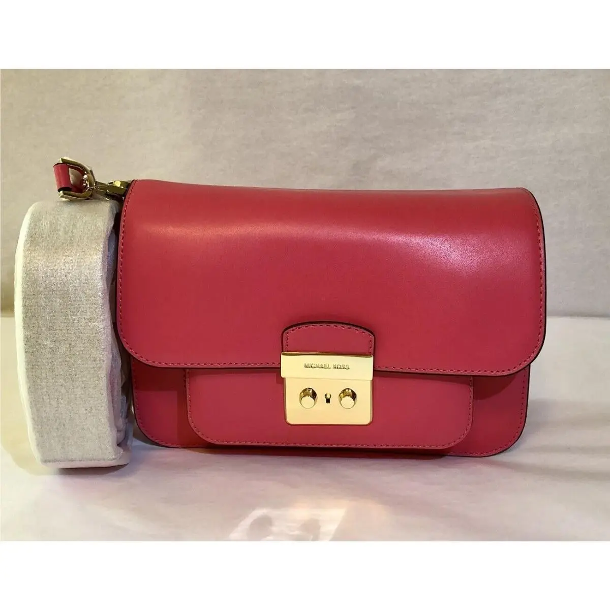 Michael Kors Sloan Editor Large Shoulder Bag Rose Pink