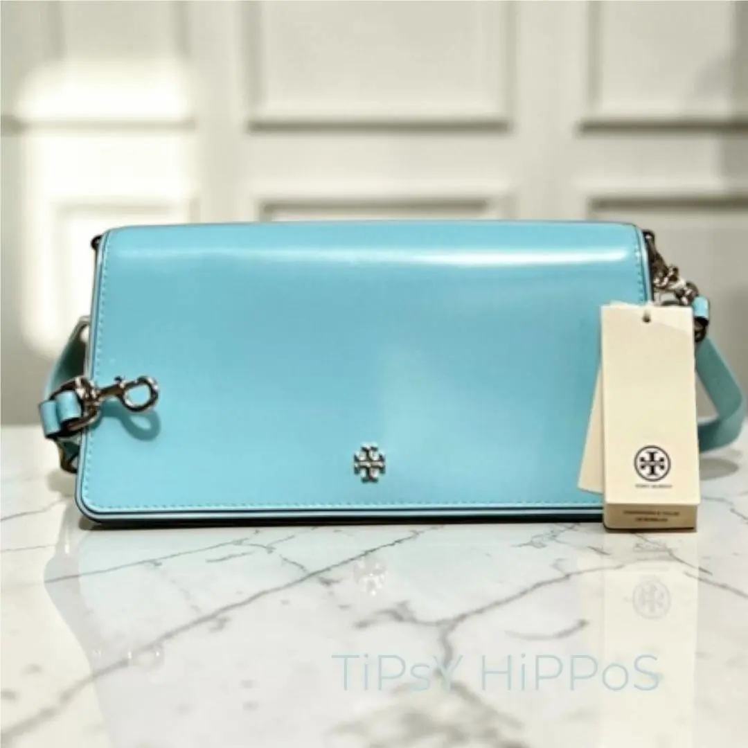 Robinson Blue Emerson Convertible Shoulder Bag by Tory Burch