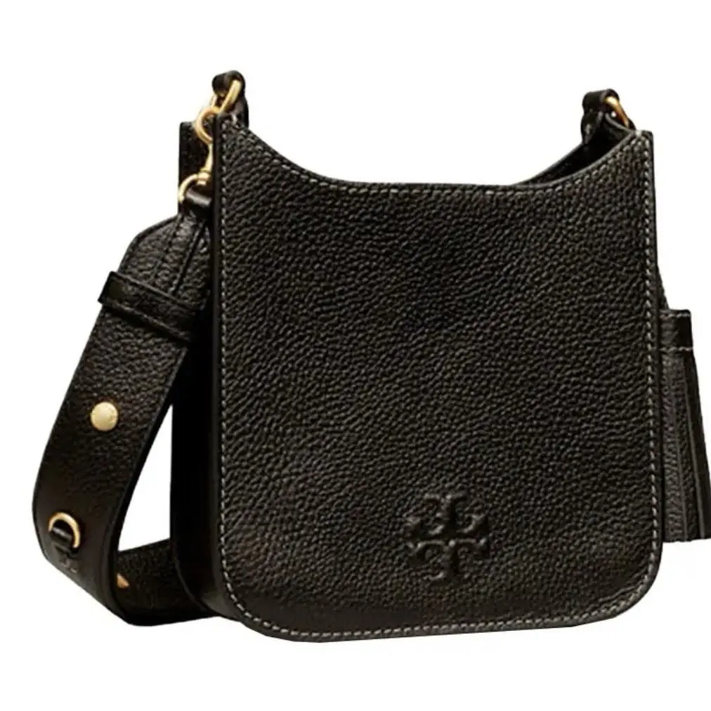 Thea Web Women`s Shoulder Bag Large - Black by Tory Burch