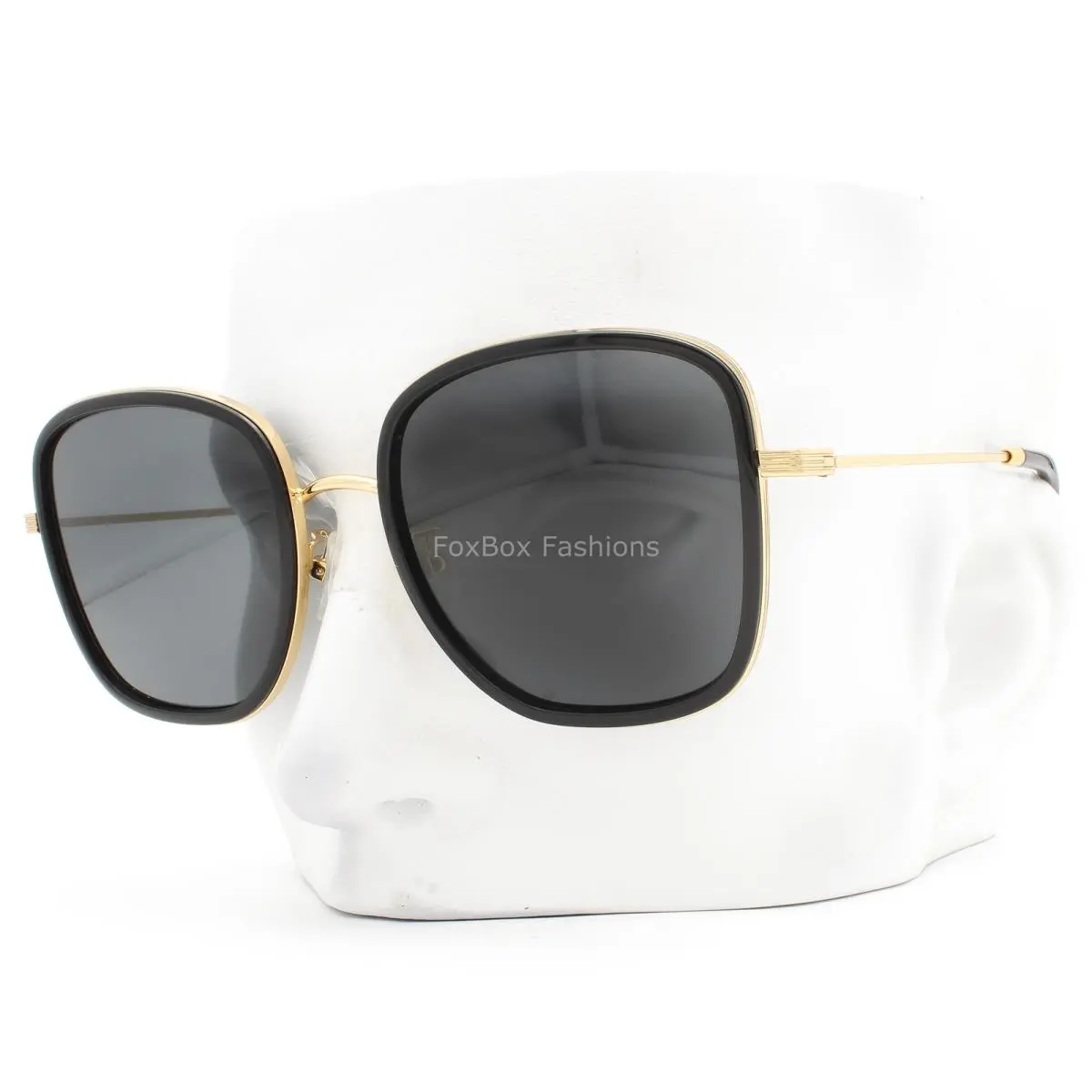 Sunglasses Polished Black on Gold TY 6101 336687 with Case by Tory Burch