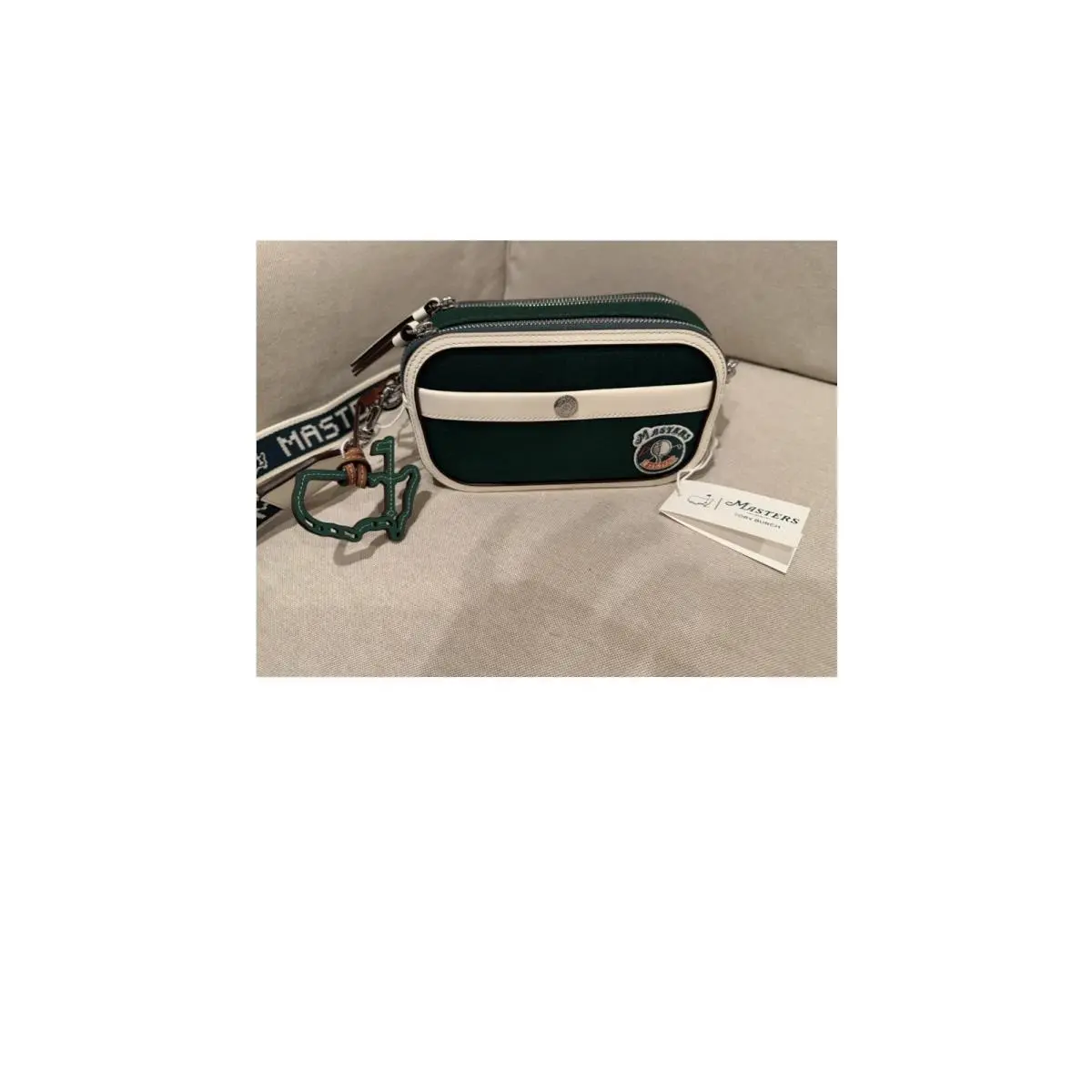 Masters 2026  Green Crossbody Bag Patch Accent Logo Bag Charm by Tory Burch