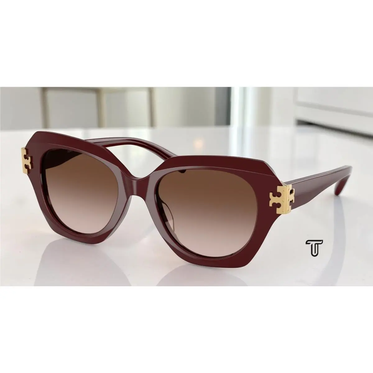 TY7215U 201813 Berry Red Brown Gradient 51 mm Women`s Sunglasses by Tory Burch