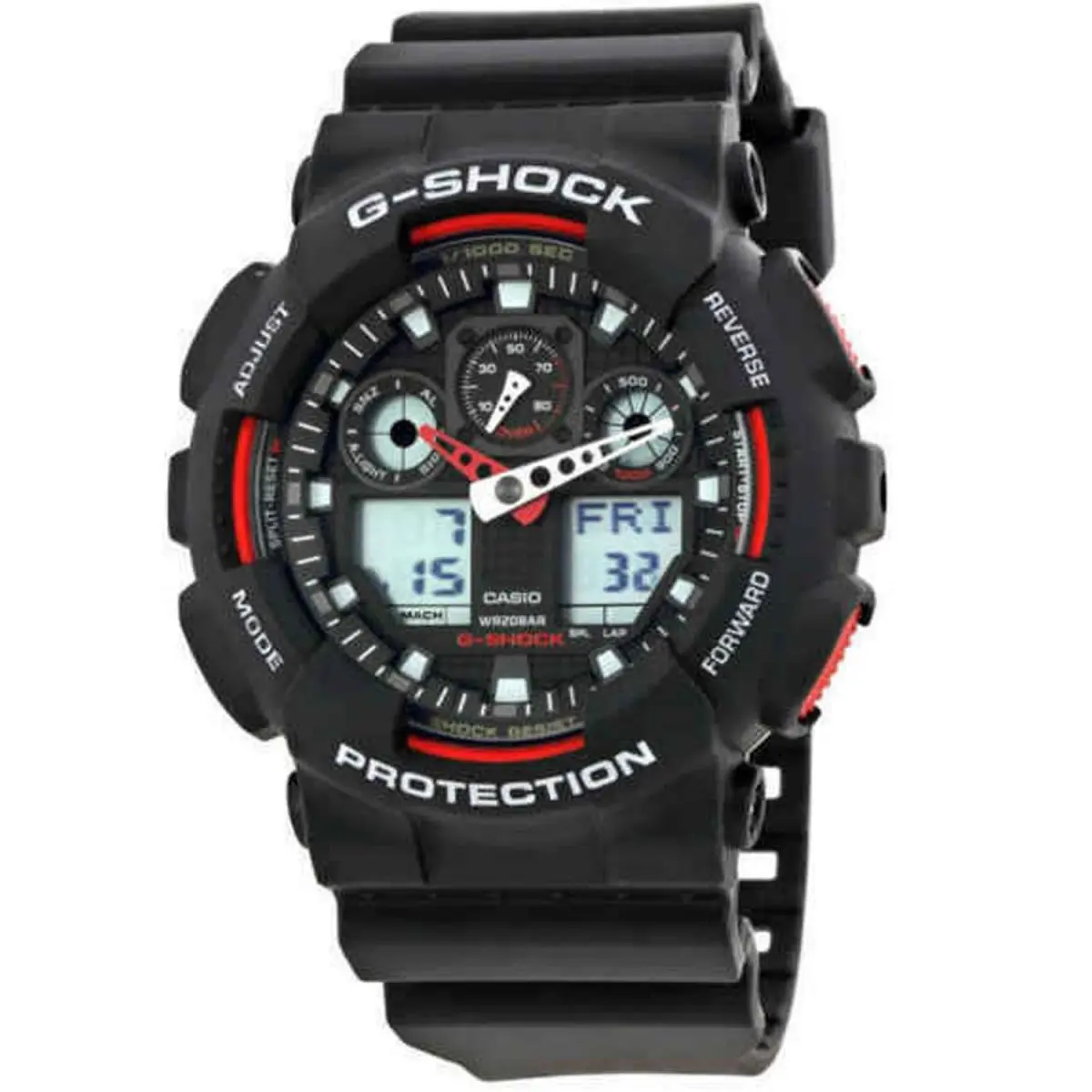 Casio Men`s Classic Black Dial Watch - GA100-1A4