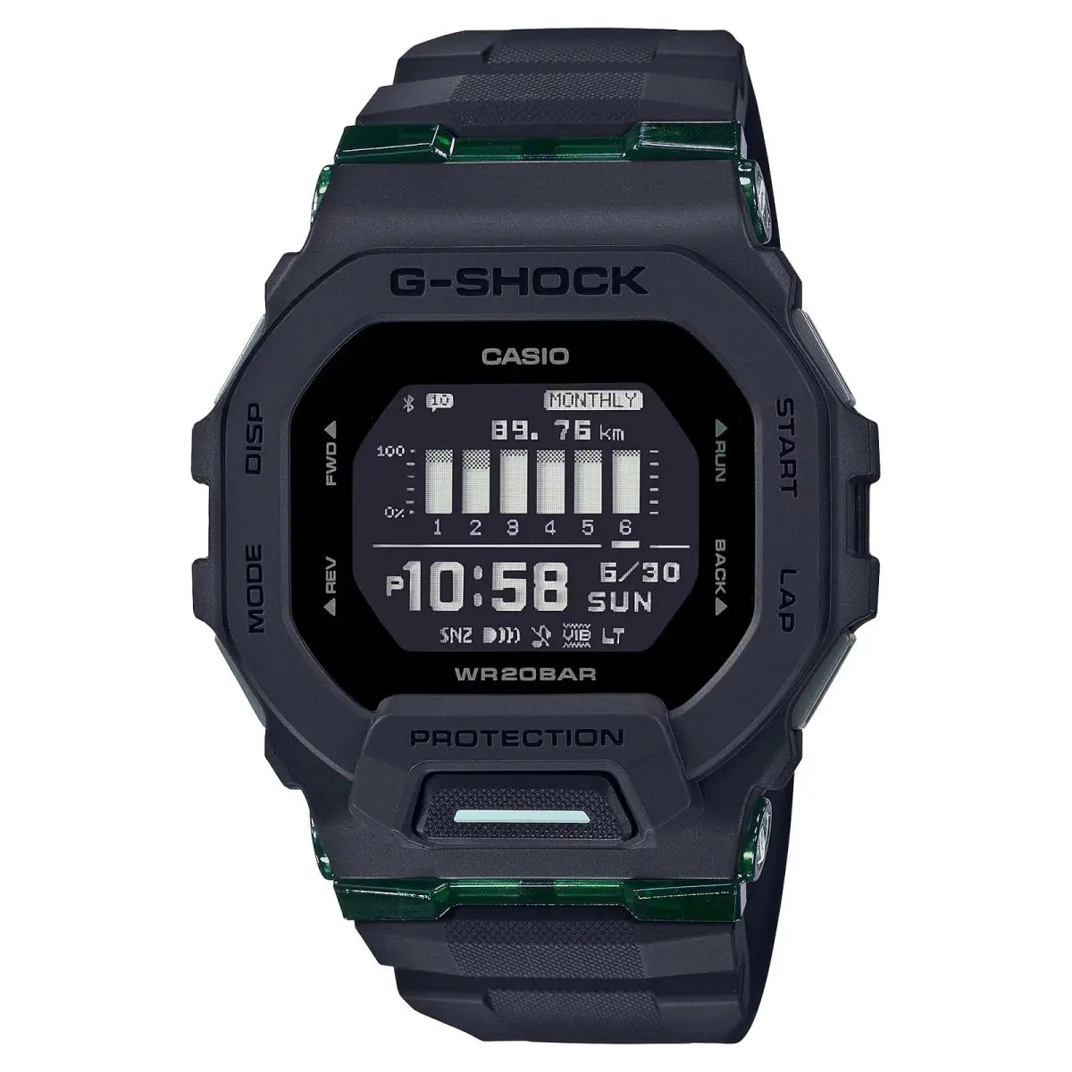 G-shock GBD-200UU-1 G-squad Smartphone Link Bluetooth GBD-200 Series Black by Casio