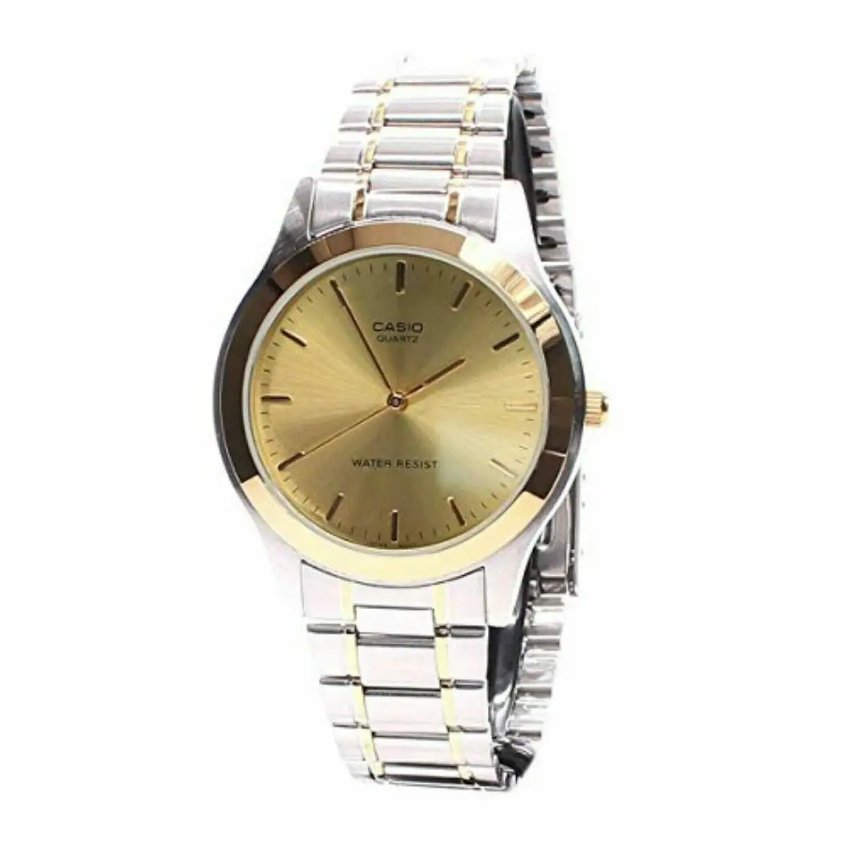 Gold+silver 2 Two Tone Gold Dial Bracelet Watch MTP-11316-9ARDF by Casio