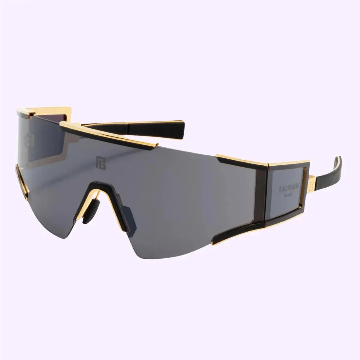Paris Fleche BPS-138A-141 Gld Blk Titanium Unisex Sunglass Made IN Japan by Balmain