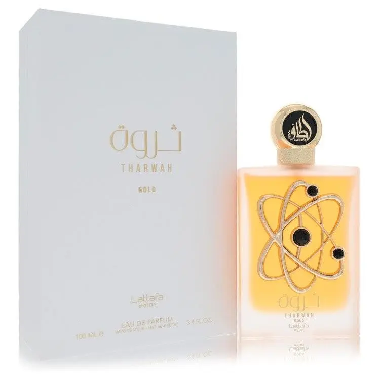 Pride Tharwah Gold  Eau De Parfum Spray 3.4 oz For Women by Lattafa
