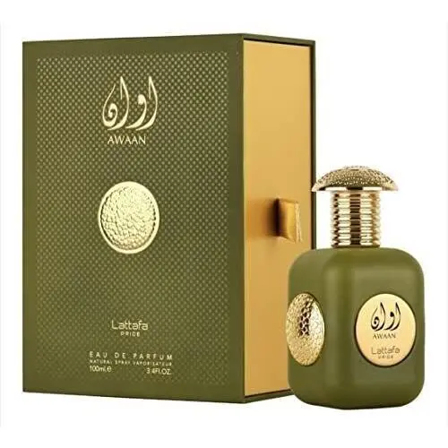 Awaan Gold Eau De Parfum Spray For Unisex 3.4 Ounce by Lattafa