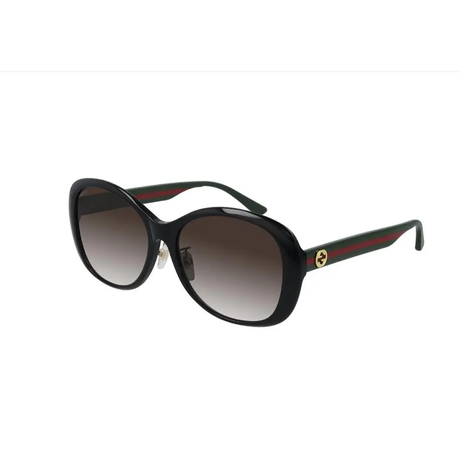 GG0849 Oversized Round Black Acetate Woman`s 59mm Sunglasses R2427 by Gucci