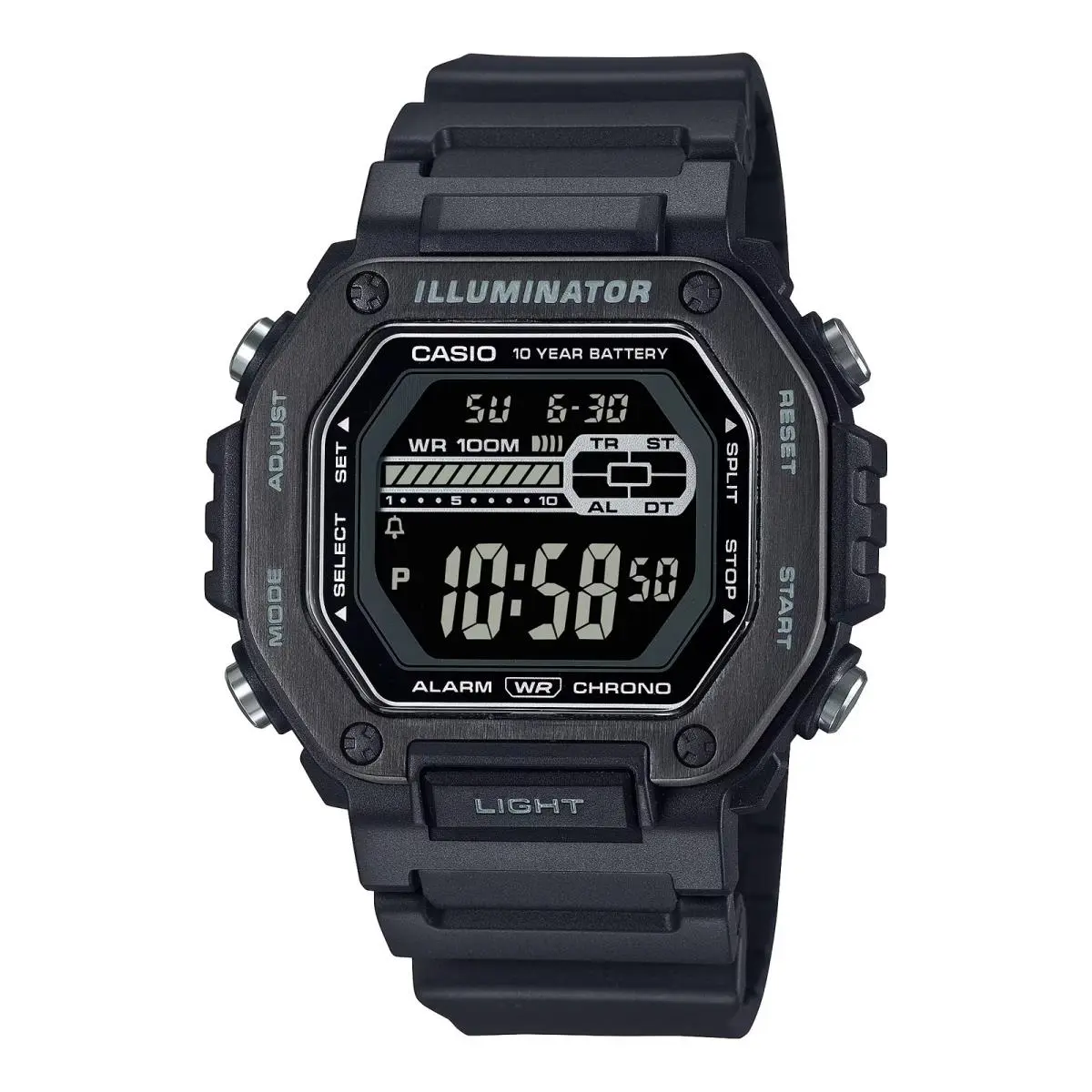 Casio Men`s Black Illuminator Digital Sport Watch - MWD-110HB-1BV - Black