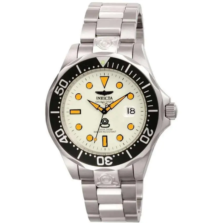 Grand Diver Deep Garrison Automatic Men`s Watch - 47mm. Steel 10640 by Invicta
