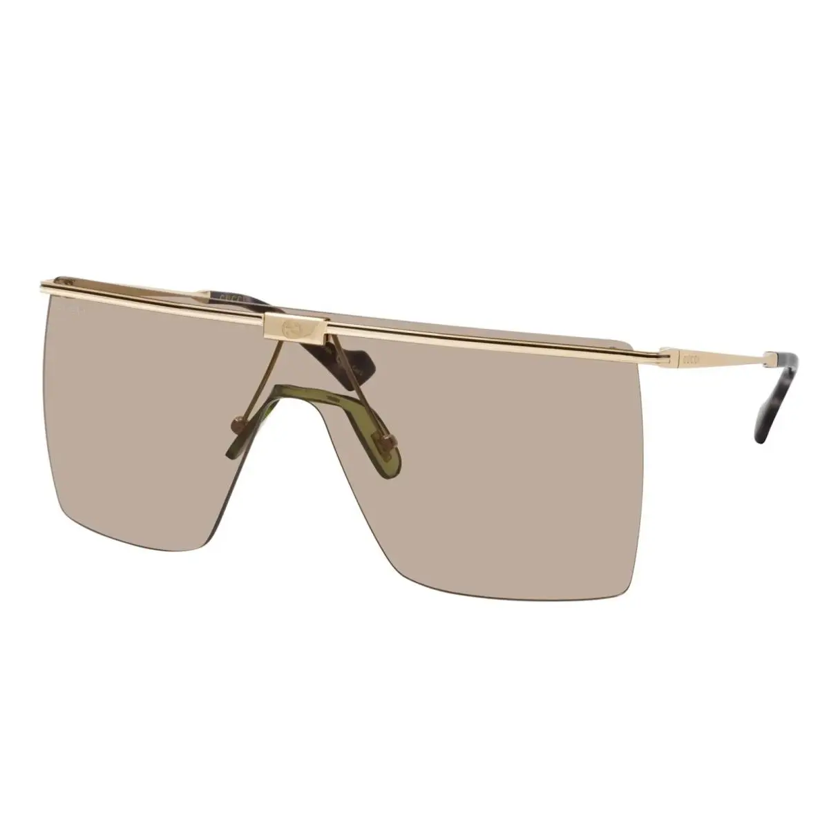 GG1096S 002 99mm Gold Shield Monolens Sunglasses Italy Unisex by Gucci