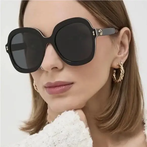 Gucci GG1240S 001 Black Women Oversized Sunglasses Gucci
