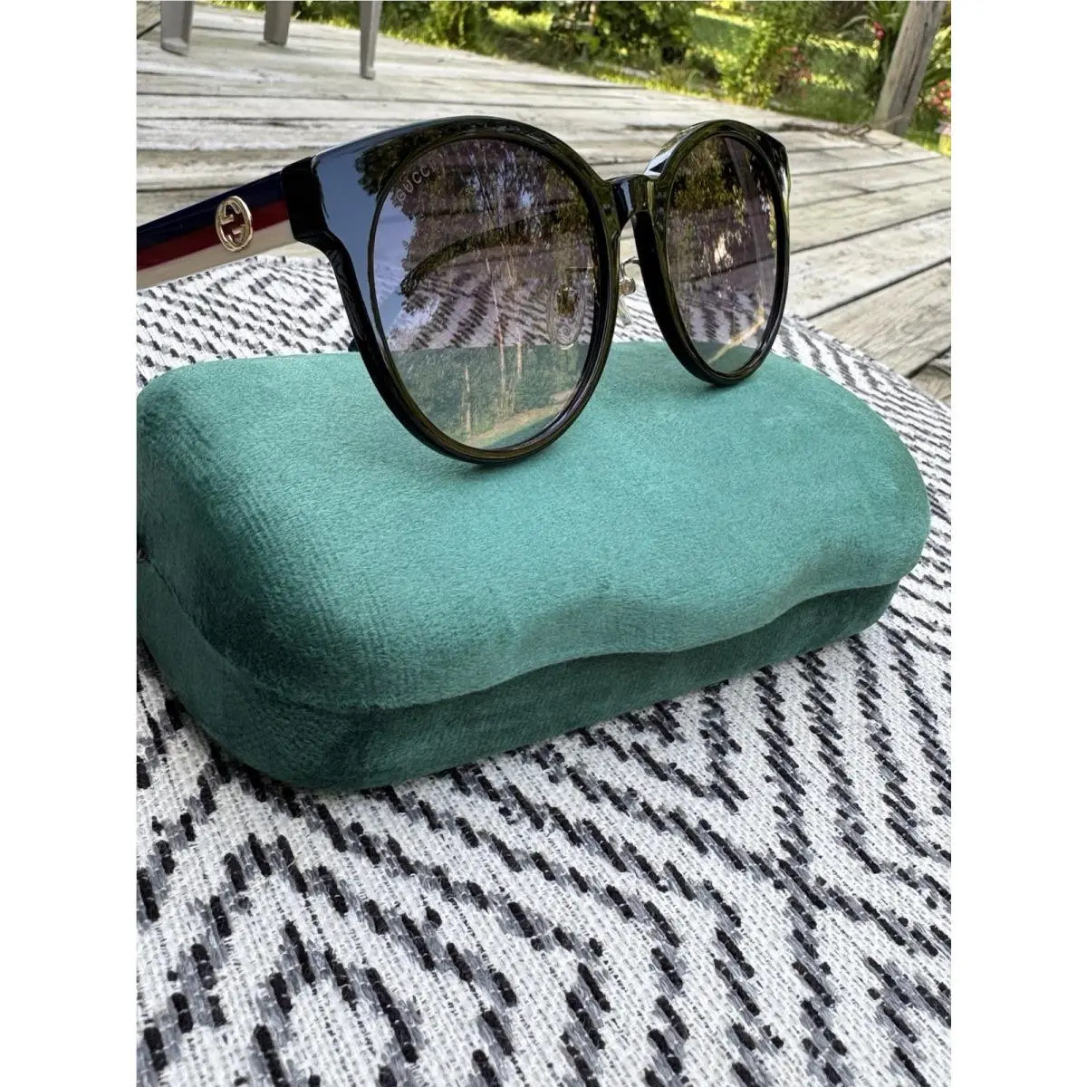 GG0416SK 001 Grey Gradient Sunglasses by Gucci