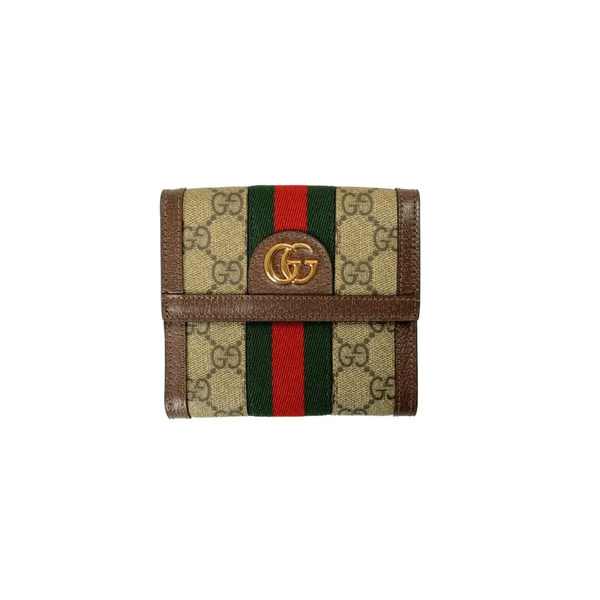 Women`s Ophidia GG Leather Trimmed Wallet by Gucci