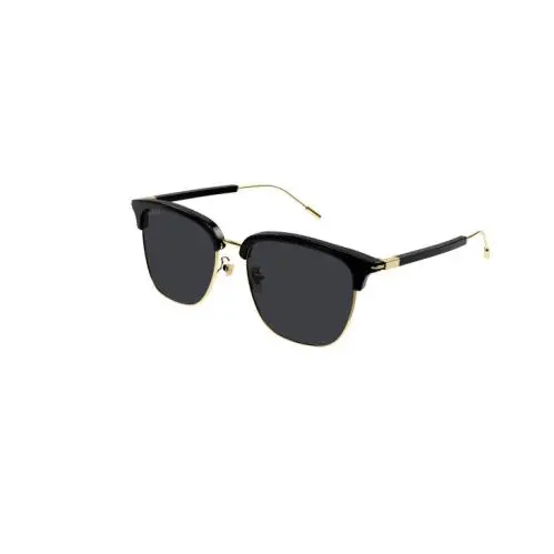 GG1275SA 001 56 Black Gold Men`s 56 mm Sunglasses by Gucci