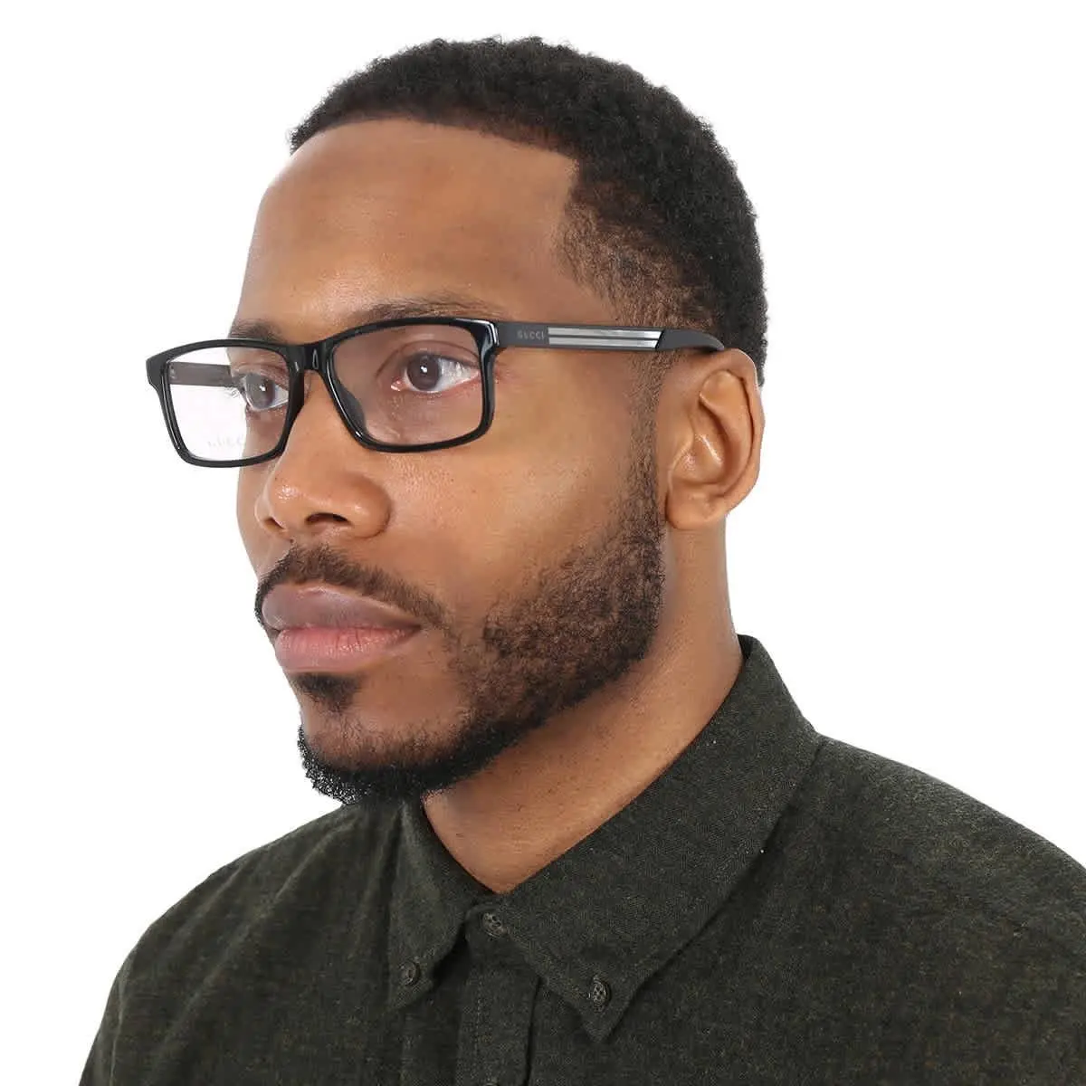 Demo Rectangular Men`s Eyeglasses GG0692O 004 57 GG0692O 004 57 by Gucci