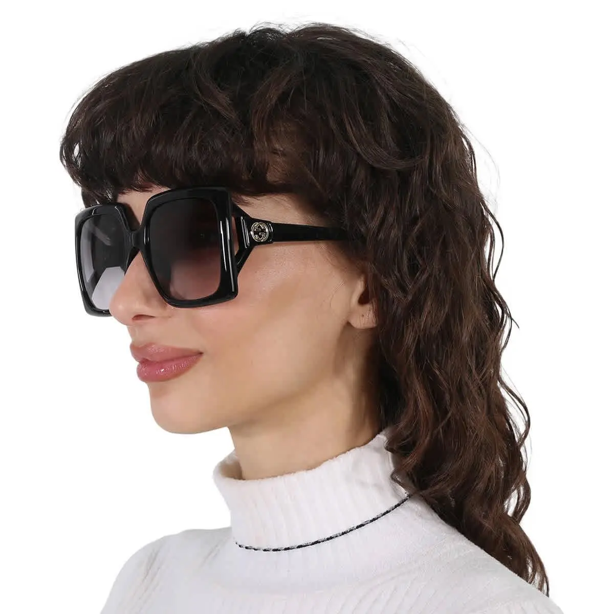 Grey Gradient Square Ladies Sunglasses GG0876SA 001 59 GG0876SA 001 59 by Gucci