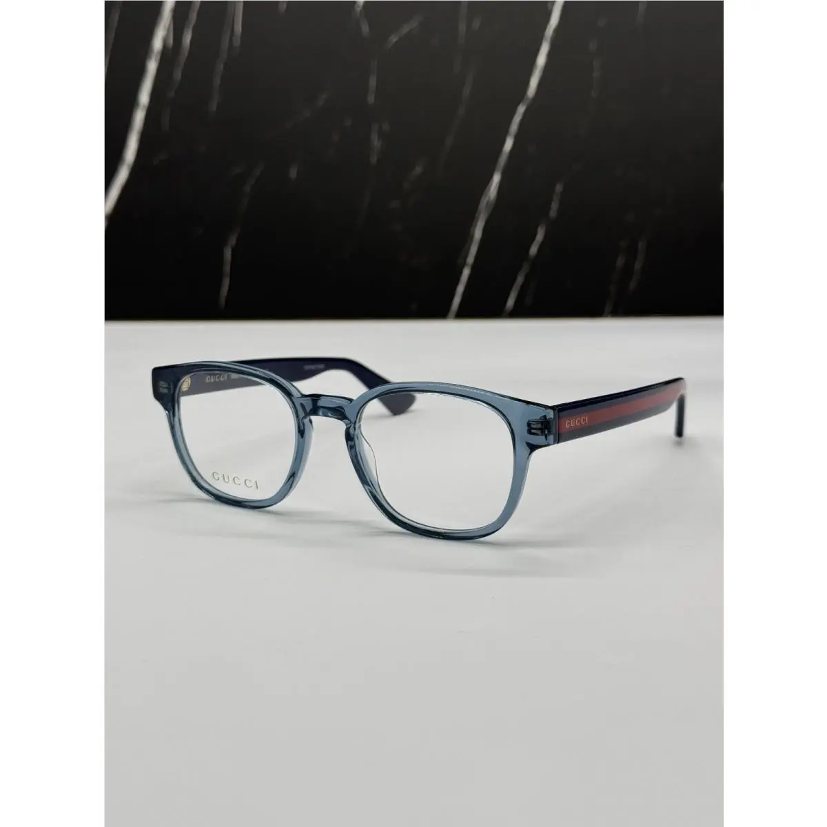 GG0927O 006 Clear Blue  Eyeglasses by Gucci