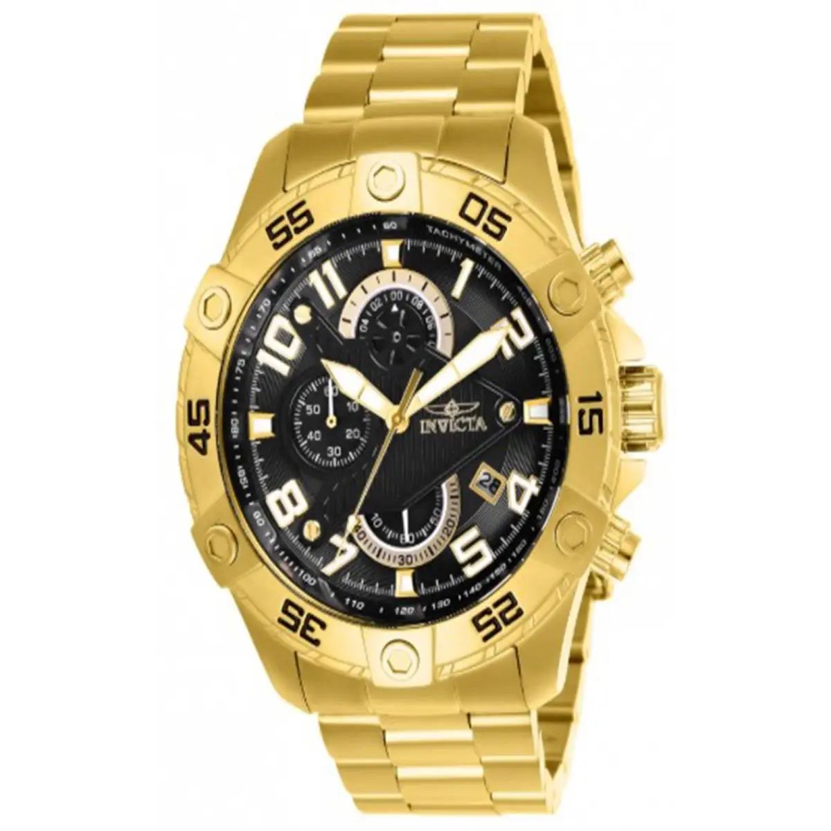 Invicta Men`s 26097 S1 Rally Quartz Multifunction Black Dial Watch