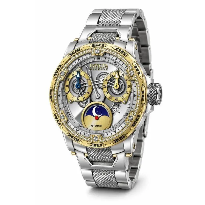 Reserve 0.38 Carat Diamond Automatic Watch - 50mm Gold Steel 50440 by Invicta